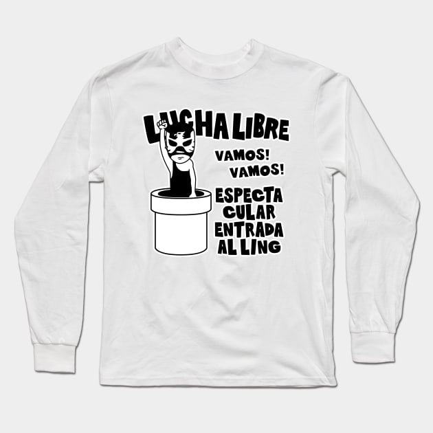 LUCHA LIBRE#66mono Long Sleeve T-Shirt by RK58